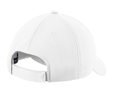 White baseball cap on a white background